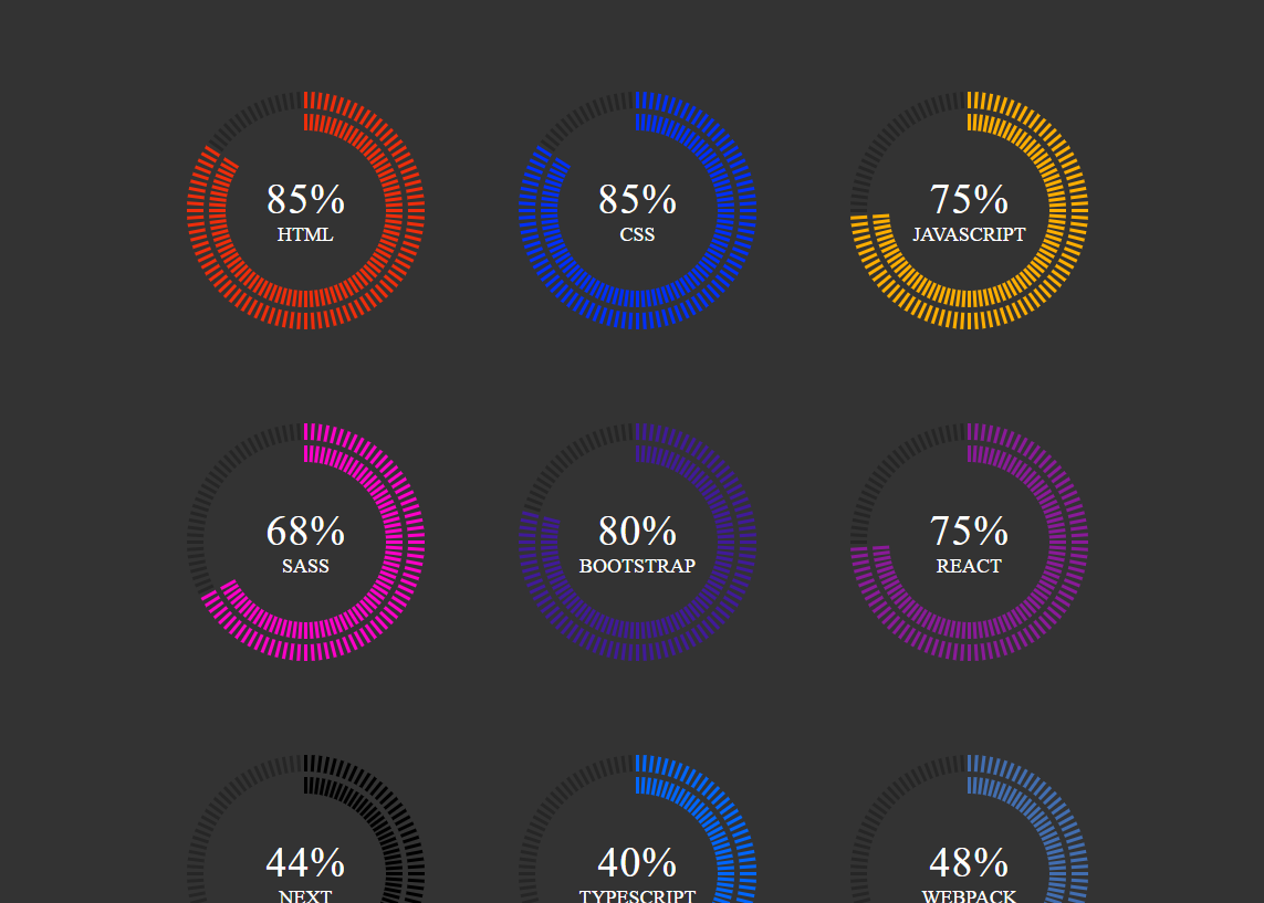 Barra de progresso animada