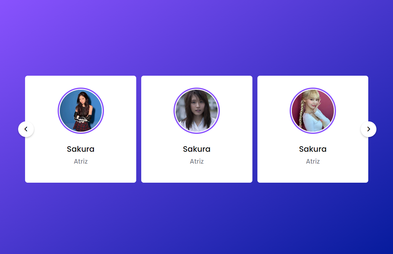Slider javascript com OnMouse